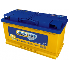 Аккумулятор AKOM +EFB 6CT-90 Рус (90 A/h), 840A L+