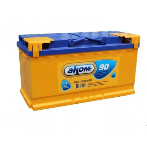 Аккумулятор AKOM 6CT-90 Евро (90 A/h), 810А R+