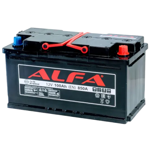 Аккумулятор ALFA Hybrid (100А/ч) 850A,R+