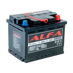 Аккумулятор ALFA Hybrid (55А/ч) 480A, R+