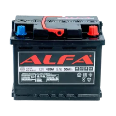 Аккумулятор ALFA Hybrid (55А/ч) 480A, R+