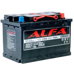 Аккумулятор ALFA Hybrid (75А/ч) 720A,R+