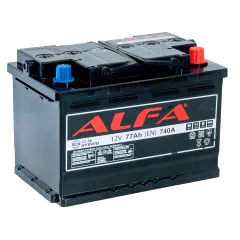 Аккумулятор ALFA Hybrid (77А/ч) 740A, R+