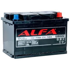Аккумулятор ALFA Hybrid (77А/ч) 740A, R+
