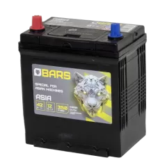 Аккумулятор BARS Asia 42 JL+ тонкие клеммы с бортом