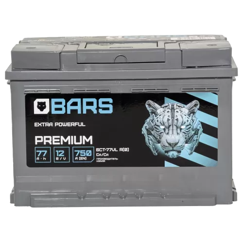 Аккумулятор BARS Premium 77 R+