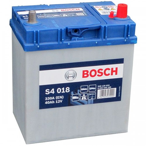 Аккумулятор BOSCH Asia S4 018, с нижним бортом, 40 Аh