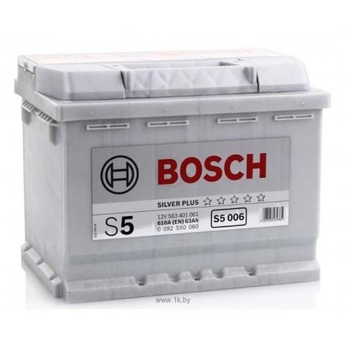 Аккумулятор BOSCH S5 Silver Plus 63 Ah