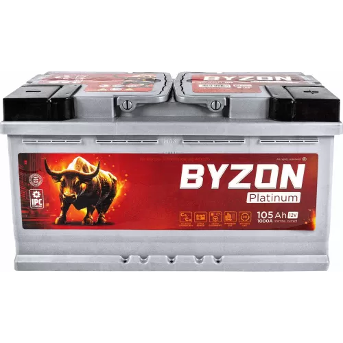 Аккумулятор BYZON Platinum (105 Ah) 1000 A, 12 V Обратная, R+