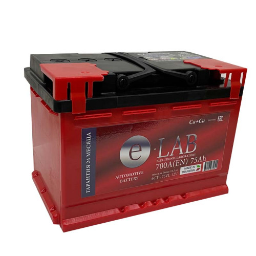 Аккумулятор E-lab 6СТ-75 (75 Ah) L+