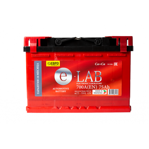 Аккумулятор E-LAB + EFB (75 Ah)