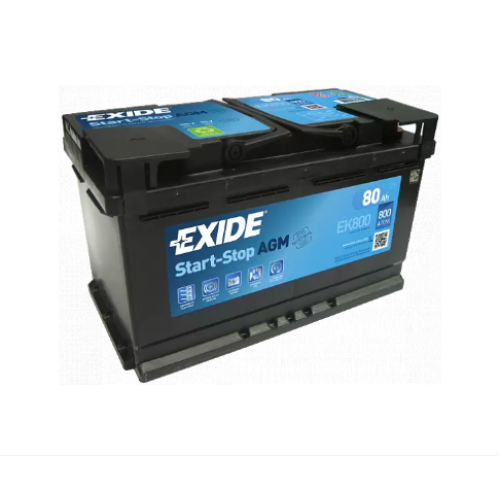 Аккумулятор EXIDE START-STOP AGM EK800 (80 A/H), 800A R+