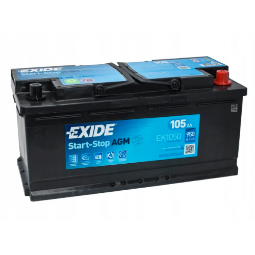 Аккумулятор EXIDE START-STOP AGM EK1050 (105 A/H), 950A R+