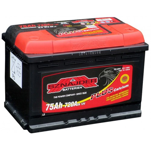 Аккумулятор Sznajder Plus (75 A/h), 720A L+