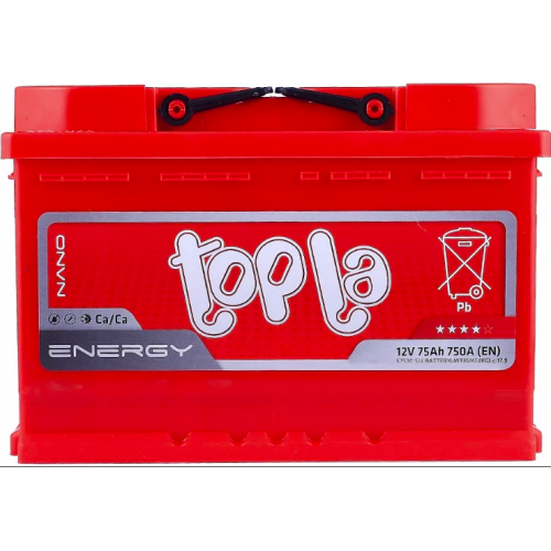 Аккумулятор TOPLA (75 A/h), 750A R+