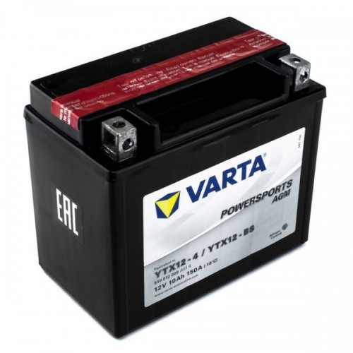 Аккумулятор VARTA Powersports AGM 10Ah - 510012 (YTX12-4)