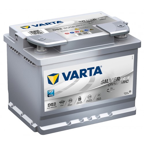 Аккумулятор VARTA Silver Dynamic AGM D52 (60 А/h), 680А R+ (560 901 068)