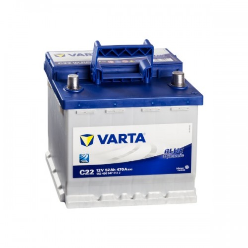 Аккумулятор VARTA Blue Dynamic C22 (52 А/h), 470А R+ (552 400 047)