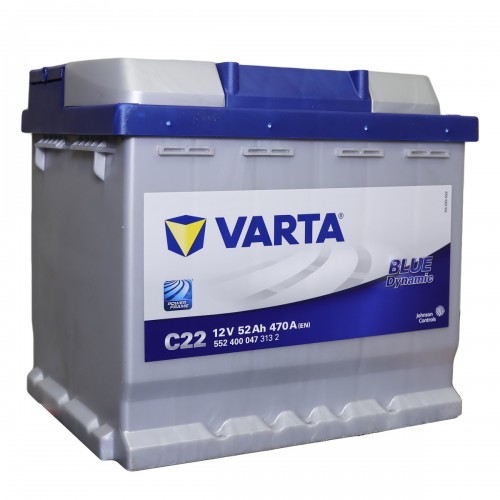 Аккумулятор VARTA Blue Dynamic C22 (52 А/h), 470А R+ (552 400 047)