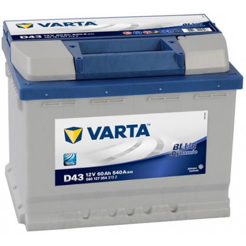Аккумулятор VARTA Blue Dynamic D43 (60 А/h), 540А L+ (560 127 054)