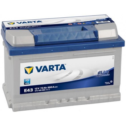 Аккумулятор VARTA Blue Dynamic E43 (72 А/h), 680А R+ (572 409 068)