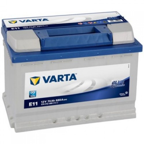 Аккумулятор VARTA Blue Dynamic E11 (74 А/h), 680А R+ (574 012 068)