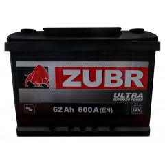 Аккумулятор ZUBR ULTRA (62 A/h), 600A L+